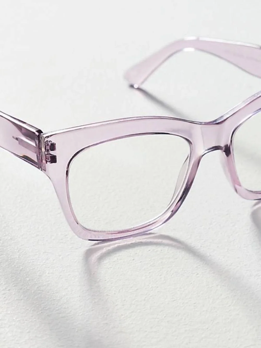 New Anthropologie Peepers Purple Translucent Blue Light Filter Glasses +1.50‎